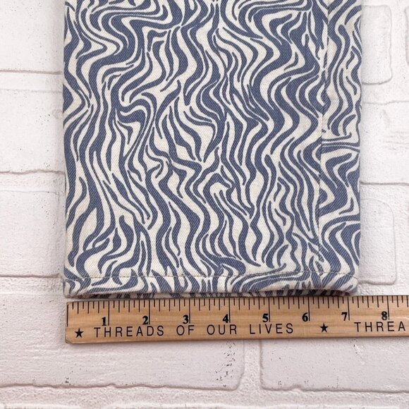 Abercrombie Fit Jeans Women 8R/29 Blue Wave‎ Waves 90s Straight Ultra High Rise - Picture 10 of 11